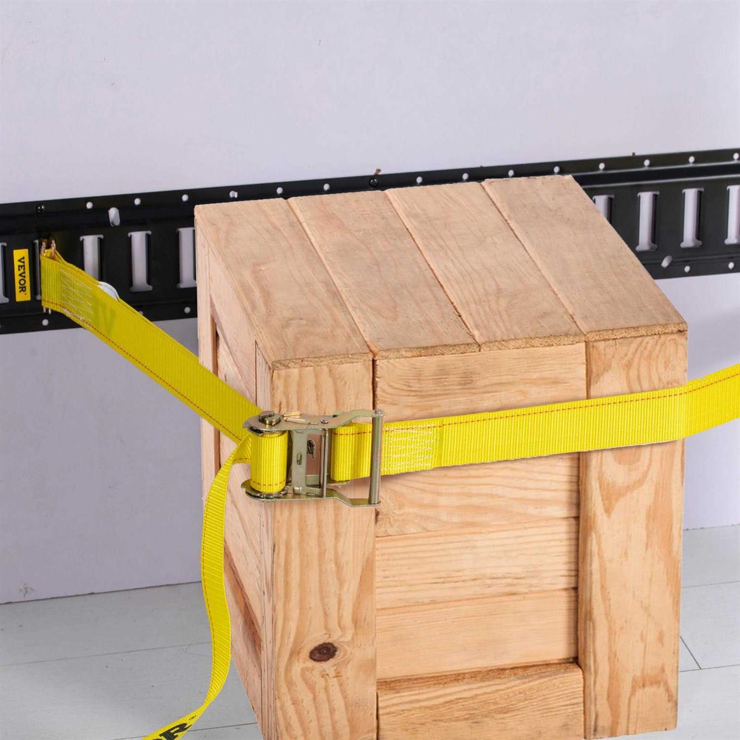 VEVOR E-Track Ratchet Strap 2 x E Track Straps 4400 lbs Breaking Strength - Zenithce