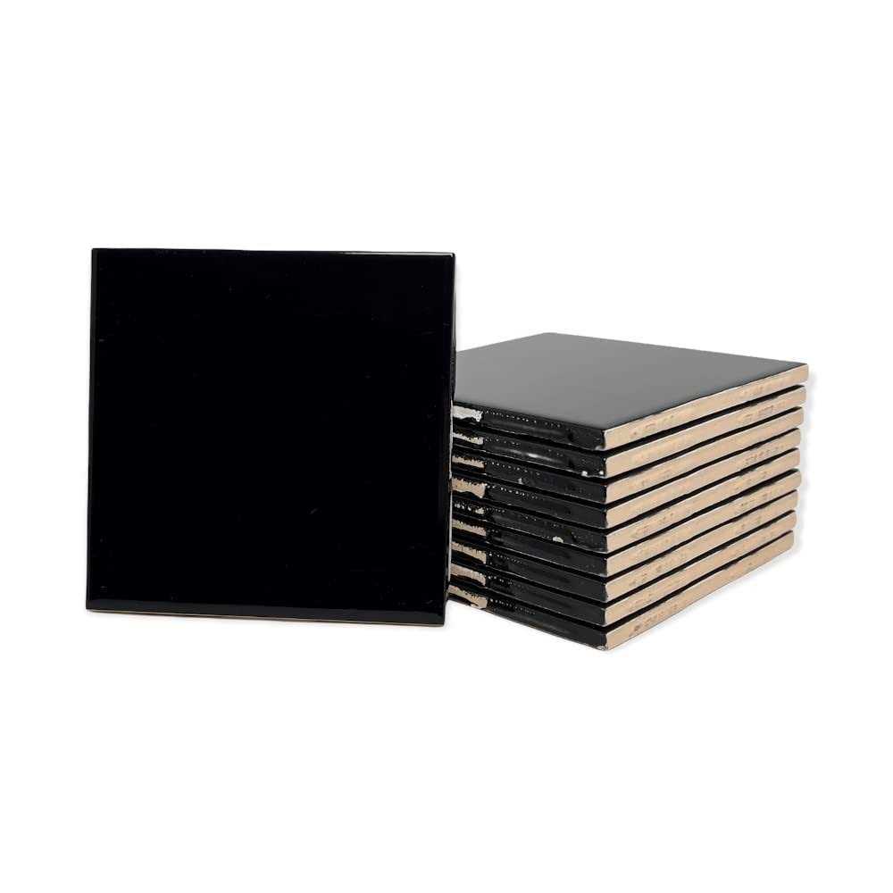 Tenedos 4 Ceramic Tile 4.25 inch Gloss 4 1/4 Box of 10 Piece for Bathroom Wall and Kitchen Backsplash - Zenithce
