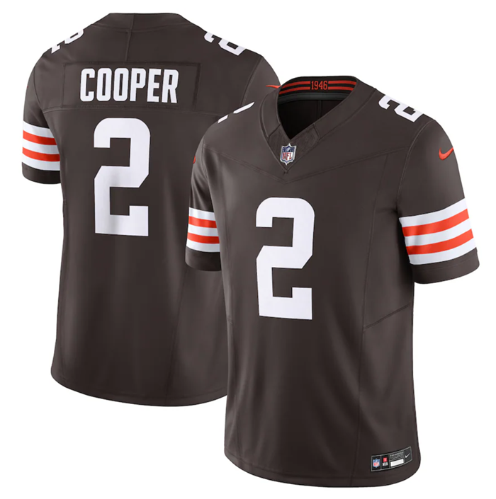 Cleveland Browns #2 Amari Cooper Brown 2023 F.U.S.E. Vapor Untouchable Limited Stitched Jersey - Zenithce