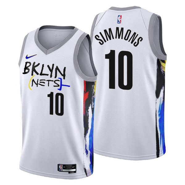 Brooklyn Nets #10 Ben Simmons 2022-23 White City Edition Stitched Jersey - Zenithce