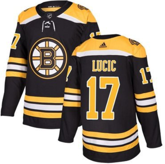Boston Bruins #17 Milan Lucic Black Stitched Jersey - Zenithce
