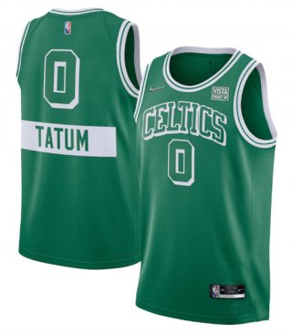 Boston Celtics #0 Jayson Tatum 75th Anniversary Green 2021 Stitched Jersey - Zenithce