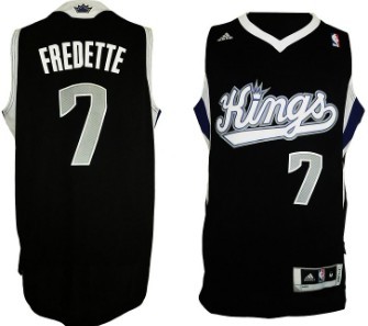 Sacramento Kings #7 Jimmer Fredette Revolution 30 Swingman Black Jersey - Zenithce