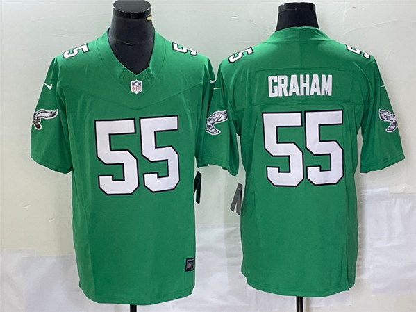Philadelphia Eagles #55 Brandon Graham Green 2023 F.U.S.E. Vapor Untouchable Stitched Jersey - Zenithce