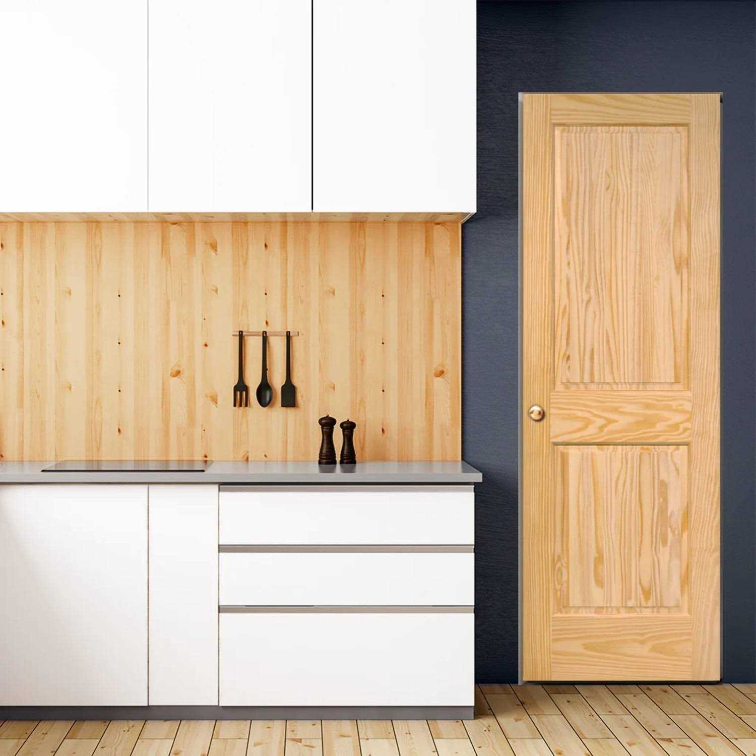 Kimberly Bay Paneled Solid Wood Primed Standard Door - Zenithce