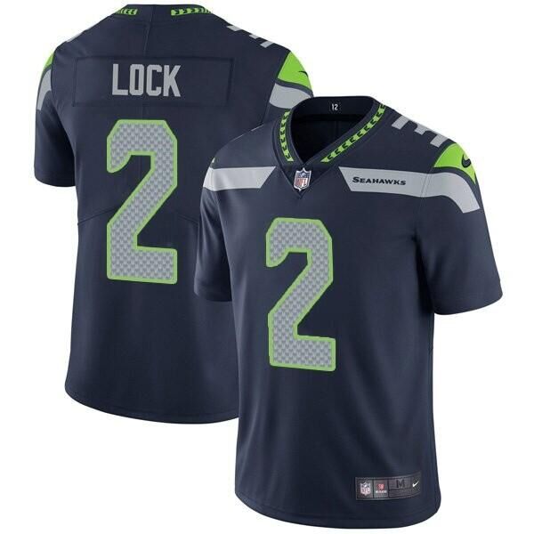 Seattle Seahawks #2 Drew Lock Navy Vapor Untouchable Limited Stitched Jersey - Zenithce