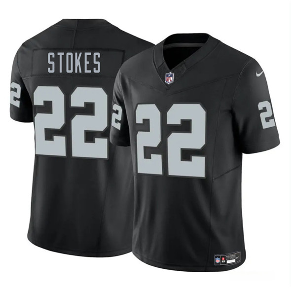 Las Vegas Raiders #22 Eric Stokes Black 2025 F.U.S.E. Vapor Stitched Jersey - Zenithce