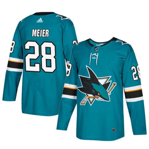 San Jose Sharks #28 Timo Meier Teal Stitched Jersey - Zenithce