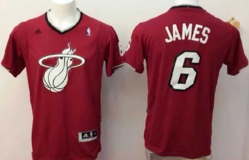 Miami Heat #6 LeBron James Revolution 30 Swingman 2013 Christmas Day Red Jersey - Zenithce