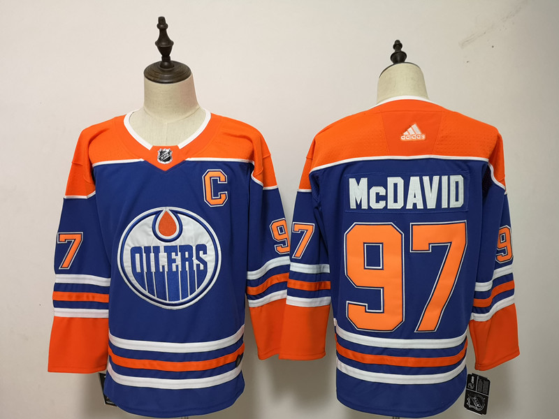 Edmonton Oilers #97 Connor McDavid Royal Blue Stitched Adidas Jersey - Zenithce