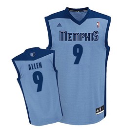Memphis Grizzlies #9 Tony Allen Light Blue Swingman Jersey - Zenithce