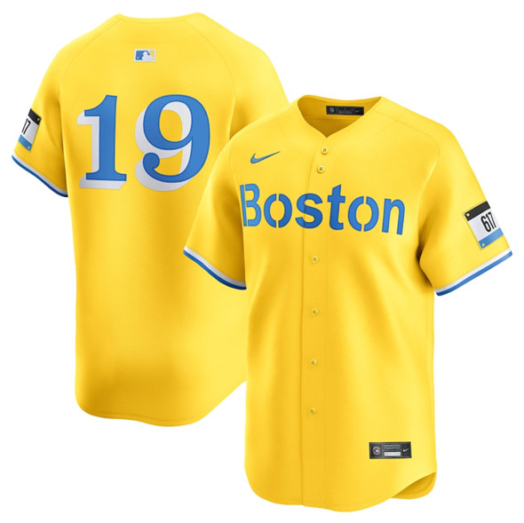 Boston Red Sox #19 Roman Anthony Gold City Connect Stitched Jersey - Zenithce