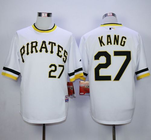 Pirates #27 Jung-Ho Kang White Alternate 2 Cool Base Stitched Jersey - Zenithce