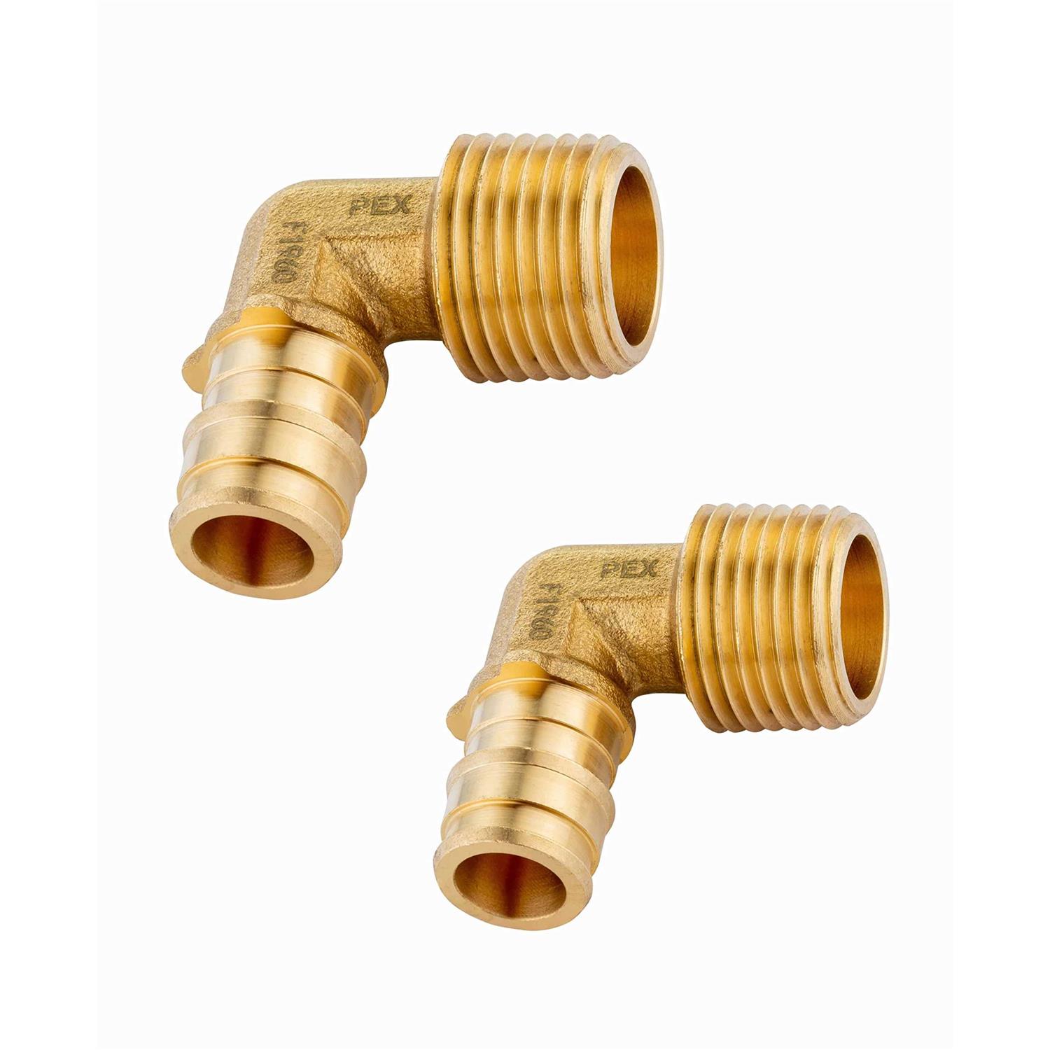 EFIELD Pex 3/4 Inch x 1/2 Inch Female NPT Drop-ear Elbow crimp Fittings - Zenithce