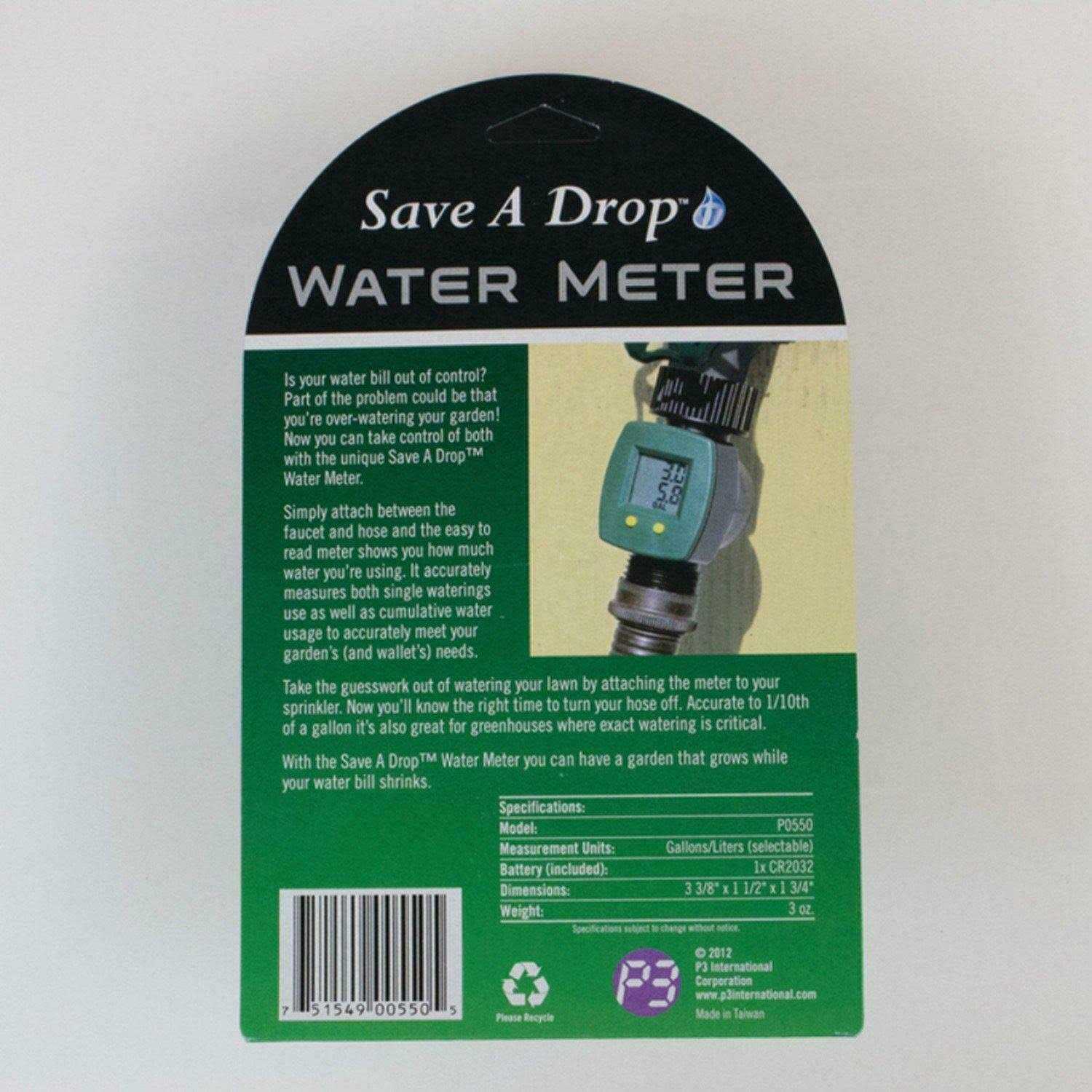 P3 International Save A Drop Water Meter - Zenithce