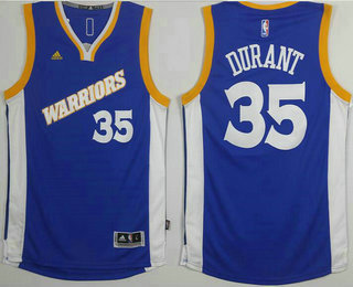 Golden State Warriors #35 Kevin Durant Blue Retro Stitched 2016 Revolution 30 Swingman Jersey - Zenithce