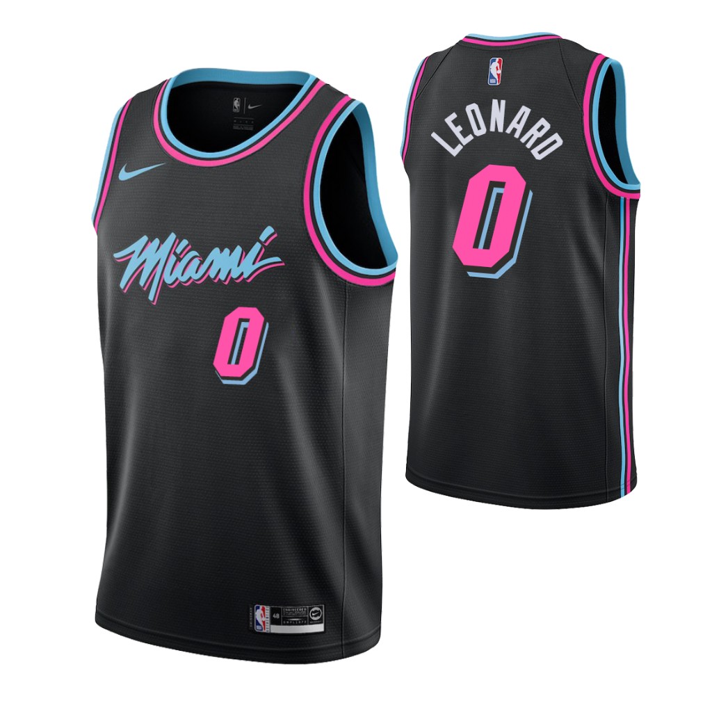 Heat #0 Meyers Leonard Black City Edition Jersey - Zenithce