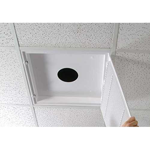 Havaco Quick Connect HT-GB-R1BD White Round Ceiling Diffuser and 8 in. Boot with Butterfly Damper - Zenithce