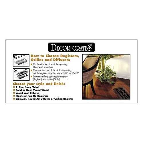 Decor Grates AJH410-RB Oriental Floor Register - Zenithce
