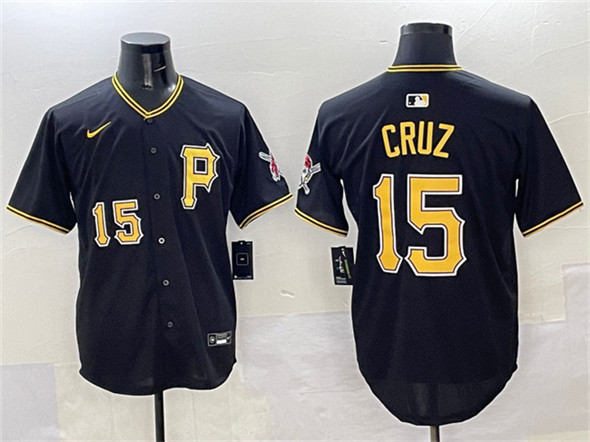 Pittsburgh Pirates #15 Oneil Cruz Black 2025 Limited Stitched Jersey - Zenithce