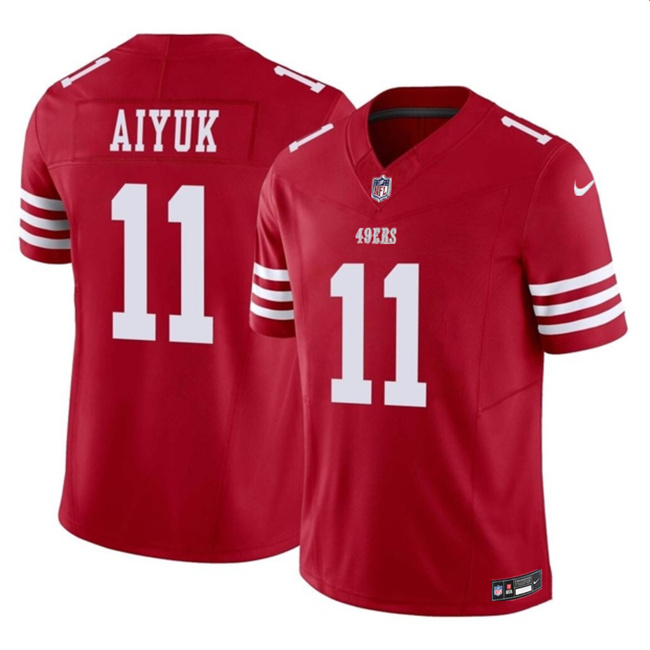 San Francisco 49ers #11 Brandon Aiyuk Red 2023 F.U.S.E. Vapor Limited Stitched Jersey - Zenithce