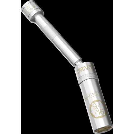 Lexivon Spark Plug Swivel Socket 3/8 inch Drive x 6 inch Total Length - Zenithce