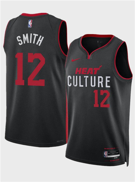 Miami Heat #12 Dru Smith Black 2024 City Edition Stitched Jersey - Zenithce