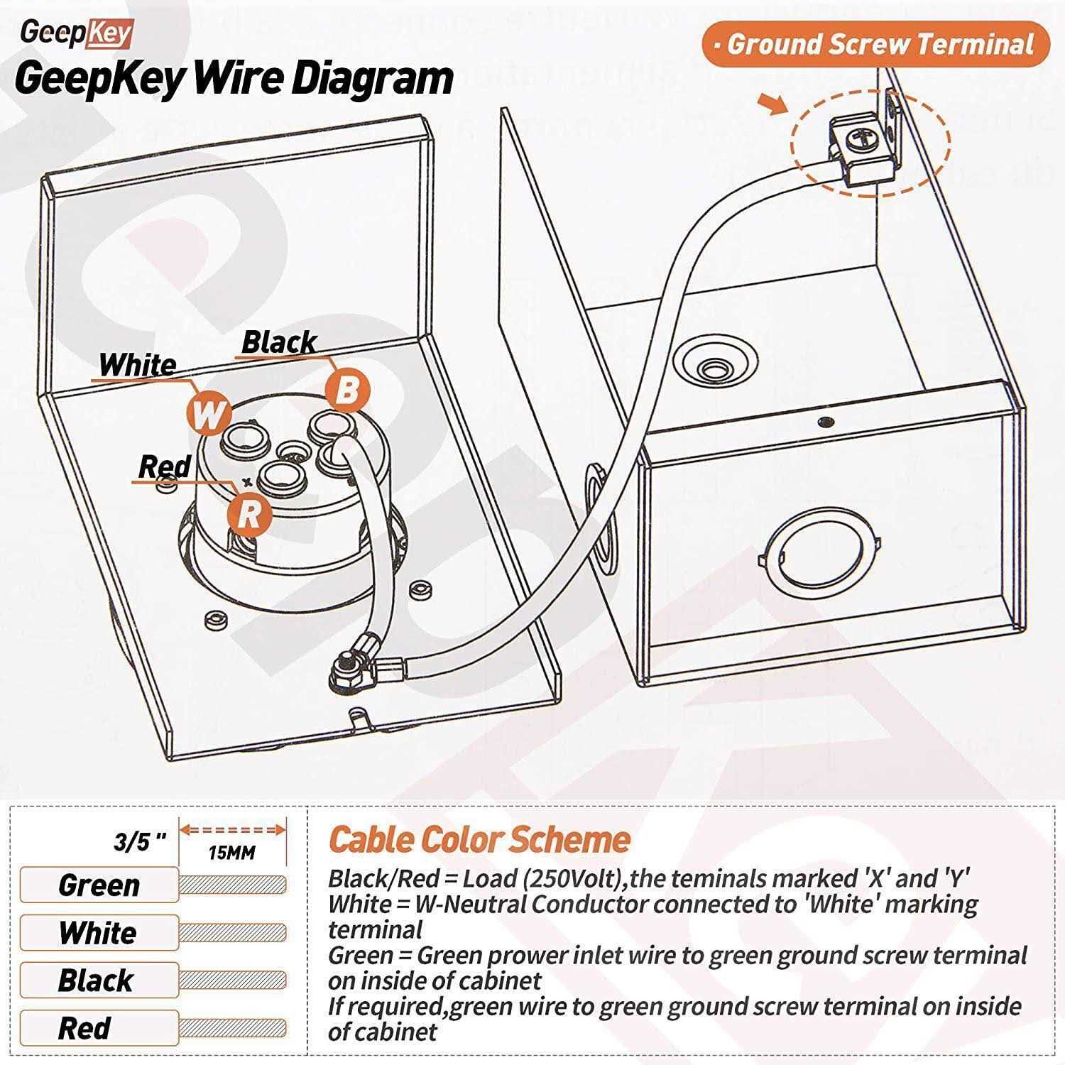 Geepkey 30 Amp Power Inlet Box Nema 3R Power Inlet Box Nema L14-30p Pb30 Power Inlet Box - Zenithce
