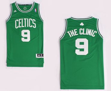 Boston Celtics #9 The Clinic Nickname Green Swingman Jersey - Zenithce