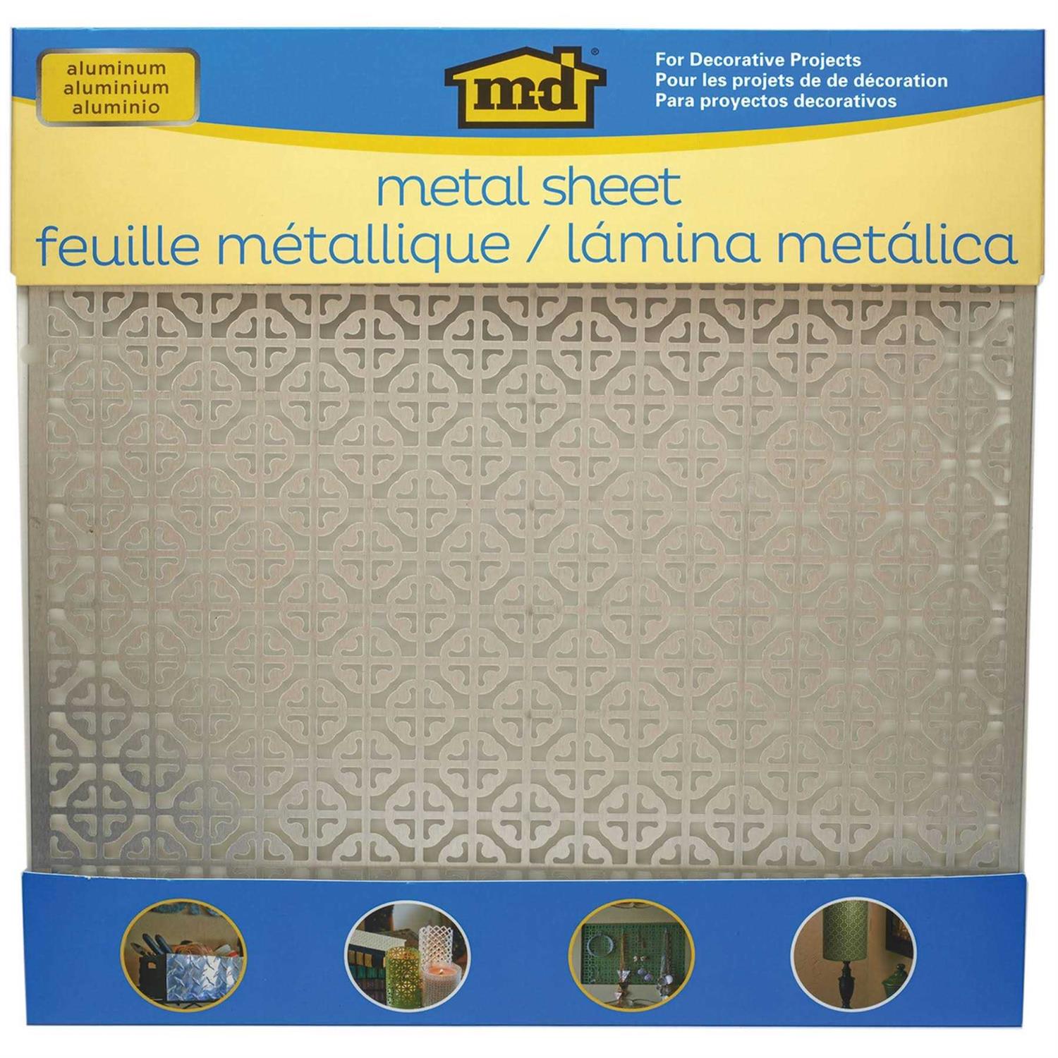 M-D Hobby & Craft Aluminum Metal Sheet 12X12 Elliptical - Zenithce