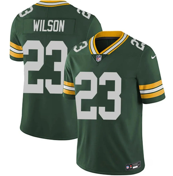 Green Bay Packers #23 Emanuel Wilson Green 2025 Vapor Untouchable Limited Stitched Jersey - Zenithce