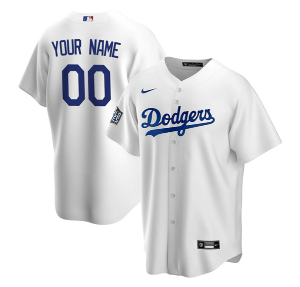 Los Angeles Dodgers Customized Custom White 2020 World Series Bound Stitched Jersey - Zenithce
