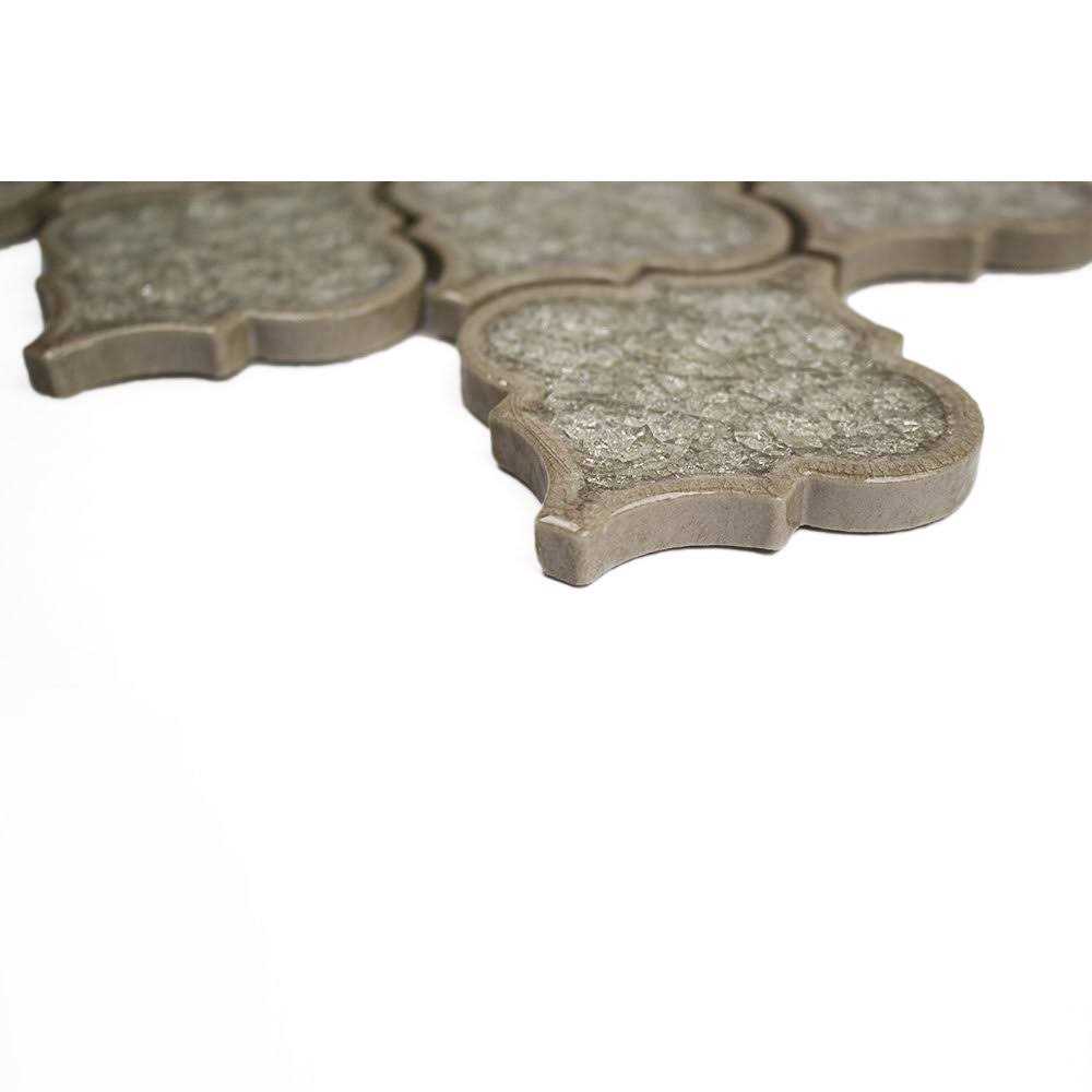 Roman 3 x 3 Glass Novelty Mosaic Wall Tile Ivy Hill Tile - Zenithce
