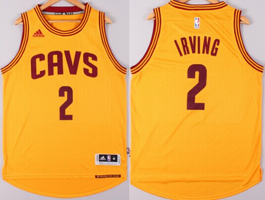 Cleveland Cavaliers #2 Kyrie Irving Revolution 30 Swingman 2014 New Yellow Jersey - Zenithce