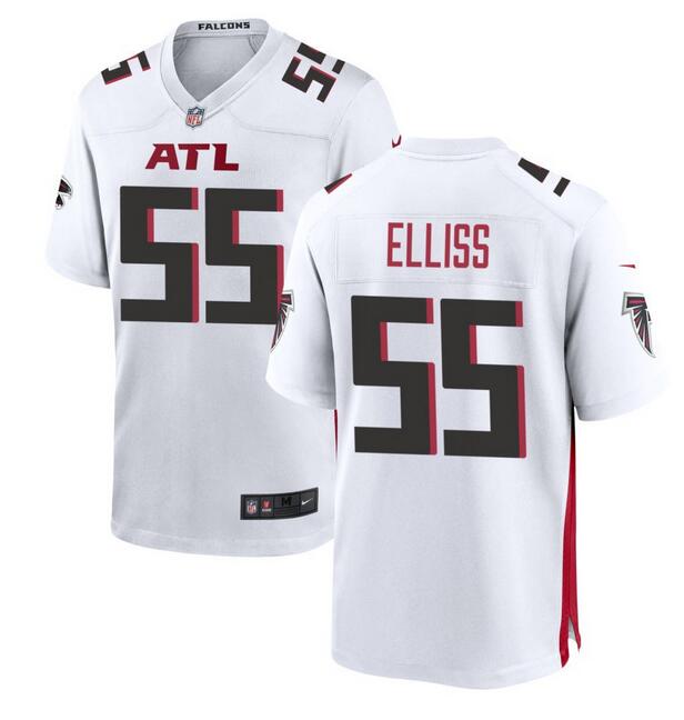 Atlanta Falcons #55 Kaden Elliss White Stitched Game Jersey - Zenithce