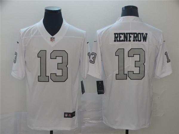 Raiders #13 Hunter Renfrow White Color Rush Limited Stitched Jersey - Zenithce