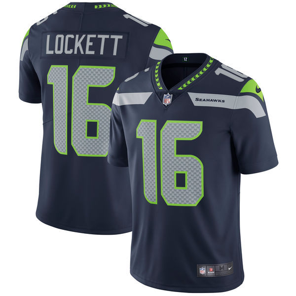 Seattle Seahawks #16 Tyler Lockett Nike College Navy Vapor Untouchable Limited Stitched Jersey - Zenithce