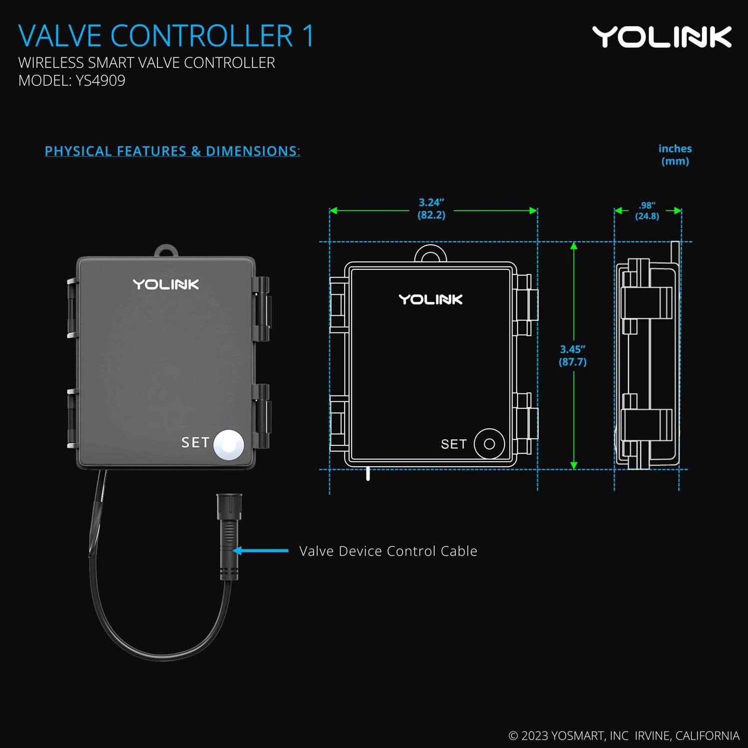 Yolink Wireless Smart Valve Control Kit - Zenithce