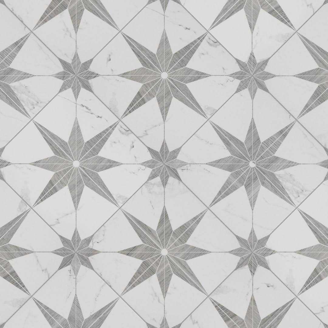 Merola Tile Llama Stella Loire 9-3/4 in. x 9-3/4 in. Porcelain Floor and Wall Tile - Zenithce