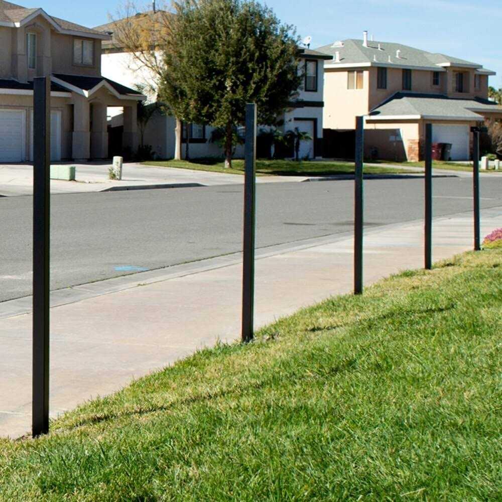 Yardgard Select 4-ft H x 8-ft W Black Steel Welded Wire Yard Fence Panel - Zenithce