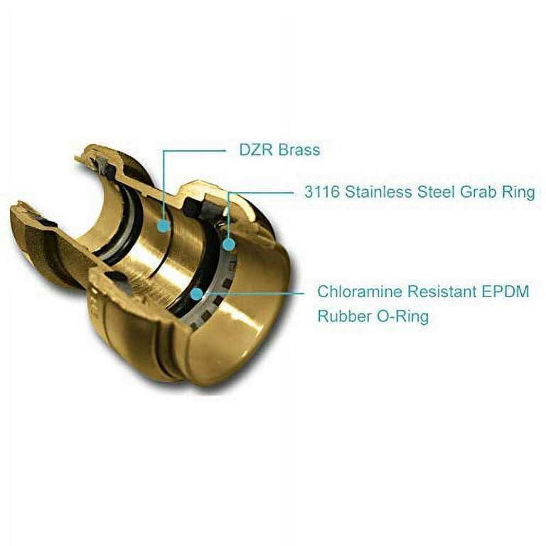SharkBite 1 in. CTS x PVC Brass Push-to-Connect Coupling UIP4020A - Zenithce