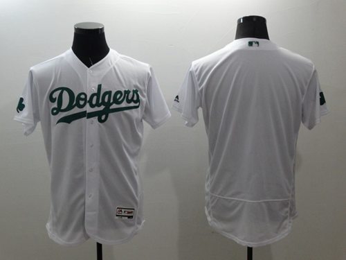 Dodgers Blank White Celtic Flexbase Authentic Collection Stitched Jersey - Zenithce