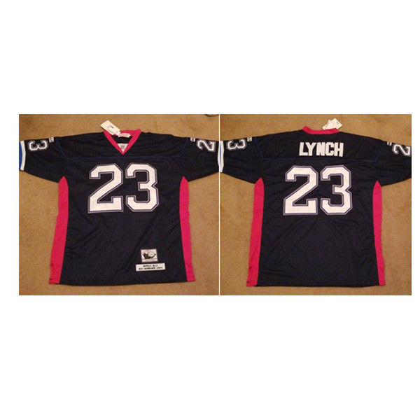 Buffalo Bills #23 Marshawn Lynch Black Mitchell and Ness Throwback Stitched Jersey - Zenithce