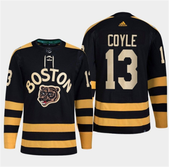Boston Bruins #13 Charlie Coyle Black Classic Primegreen Stitched Jersey - Zenithce