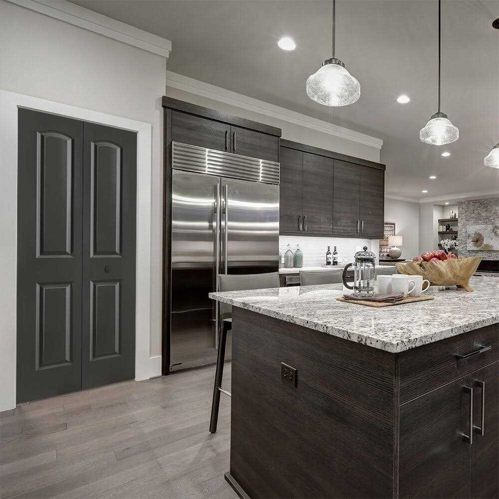 Paneled Manufactured Wood Primed Roman Top Smooth Interior Bi-Fold Door Masonite - Zenithce