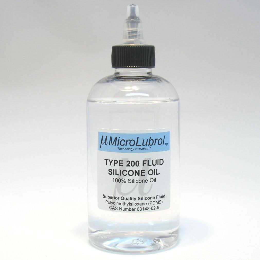 MicroLubrol 200 Fluid Pure Silicone Oil Polydimethylsiloxane 50 centistokes Viscosity - Zenithce