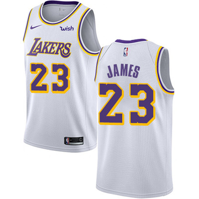 Los Angeles Lakers #23 LeBron James White Swingman Association Edition Jersey - Zenithce