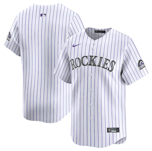 Colorado Rockies Blank White Home Limited Stitched Jersey - Zenithce