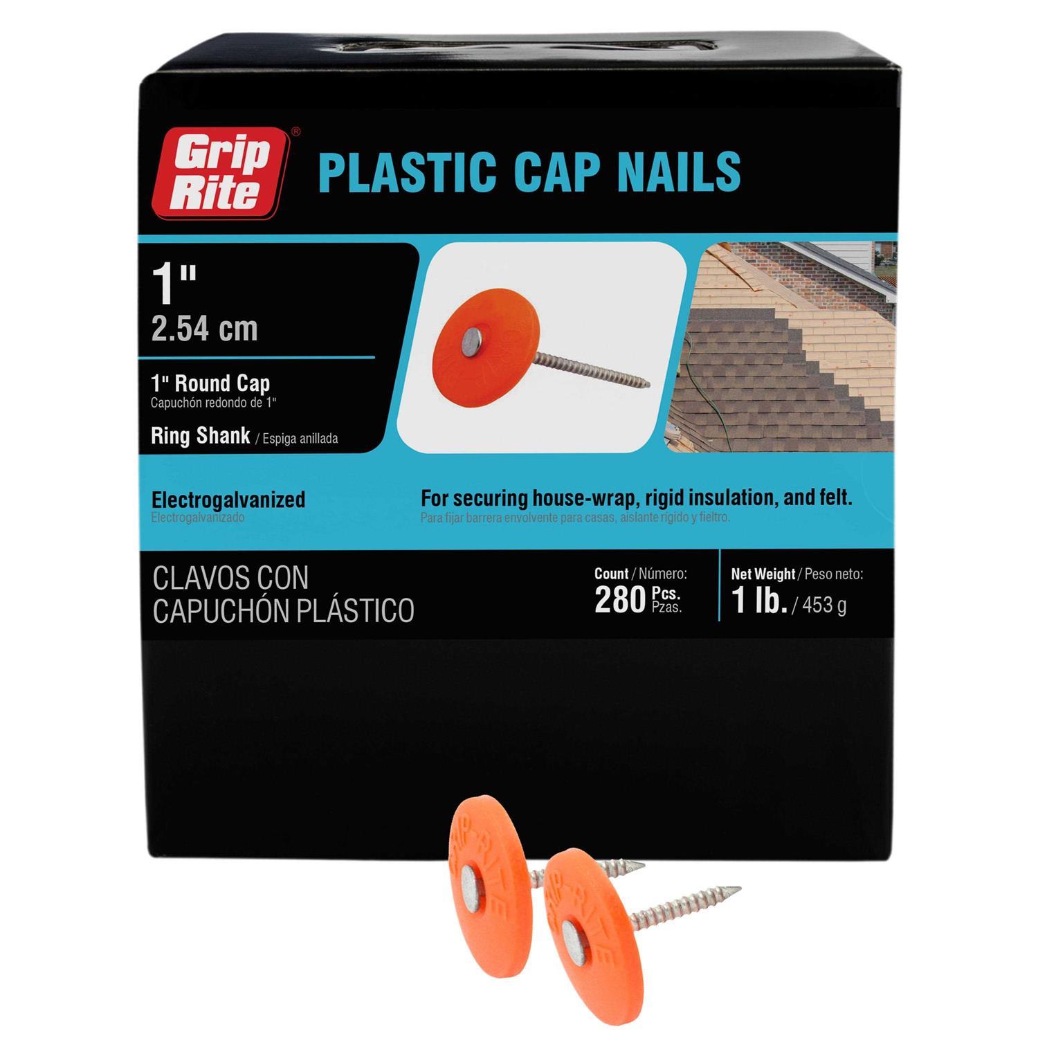 Grip-Rite 1-1/4-in Smooth Electro-Galvanized Roofing Nails - Zenithce