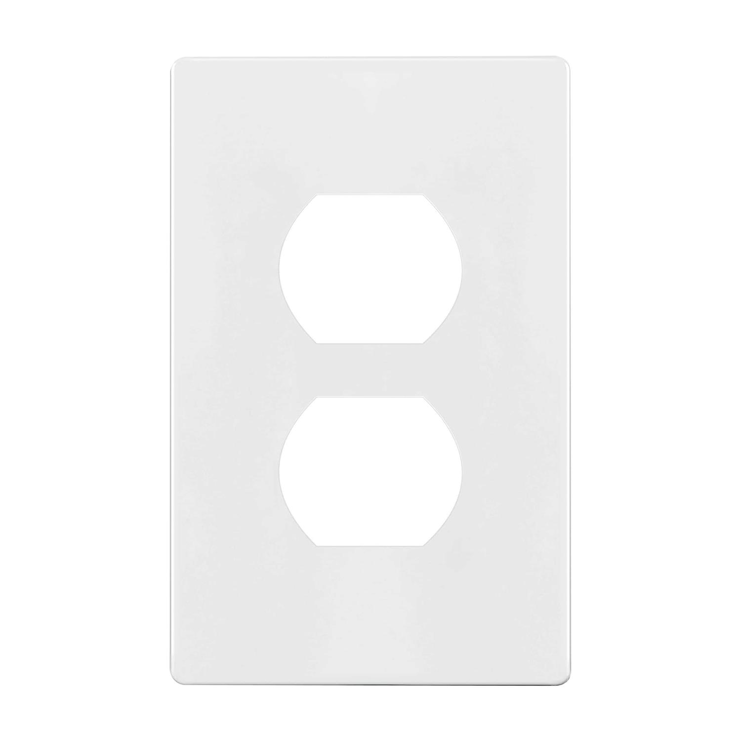 Enerlites Duplex Double Toggle Light Switch Single Pole Side Wiring 82150-W - Zenithce